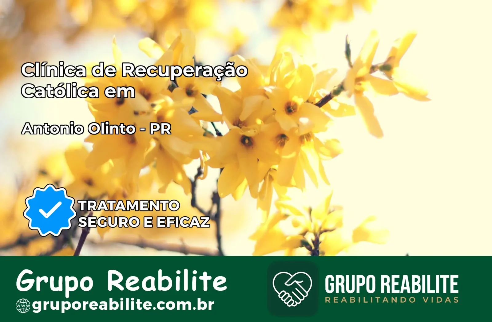 Clínica de Recuperação Católica em Antônio Olinto | Internação 24h