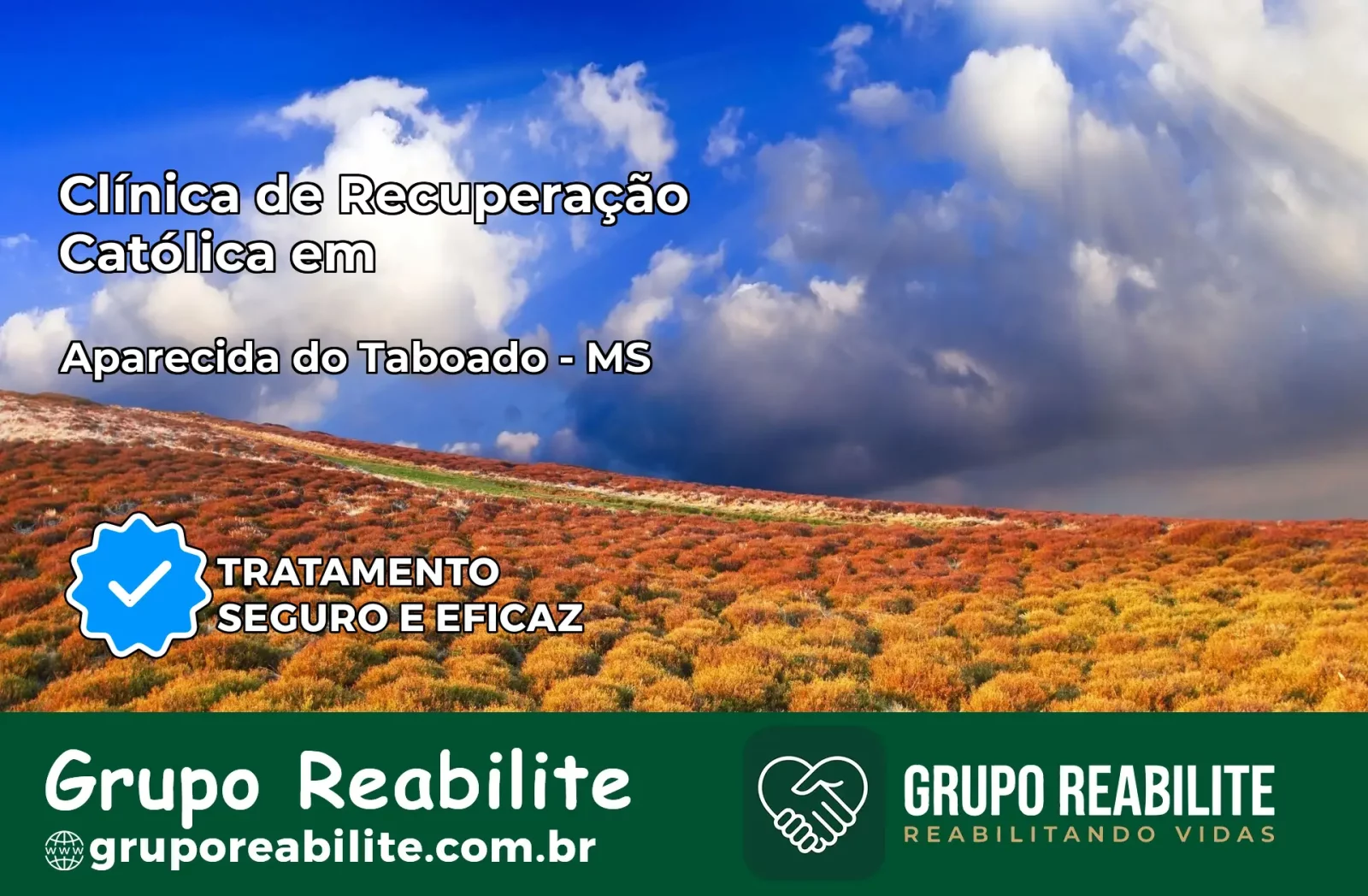 Clínica de Recuperação Católica em Aparecida do Taboado | Internação 24h