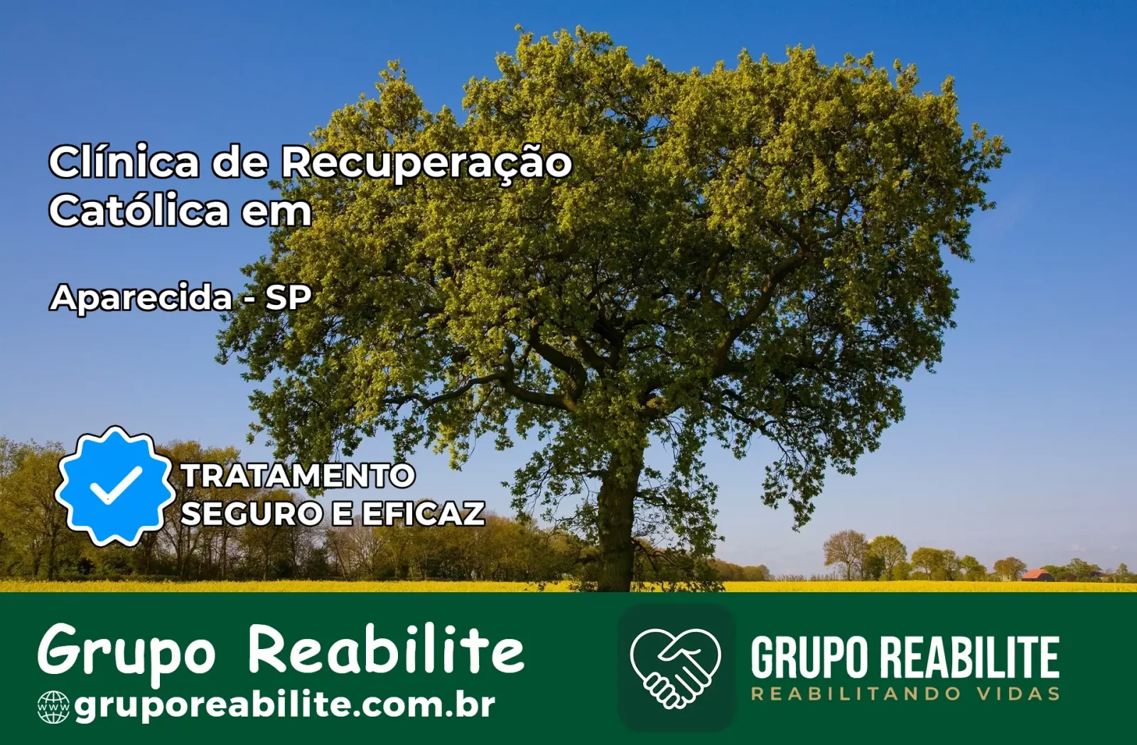 Clínica de Recuperação Católica em Aparecida | Internação 24h