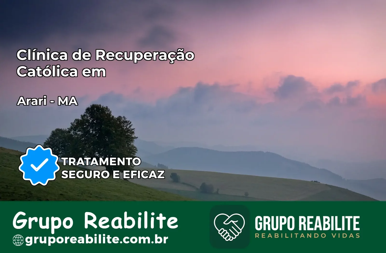 Clínica de Recuperação Católica em Arari | Internação 24h