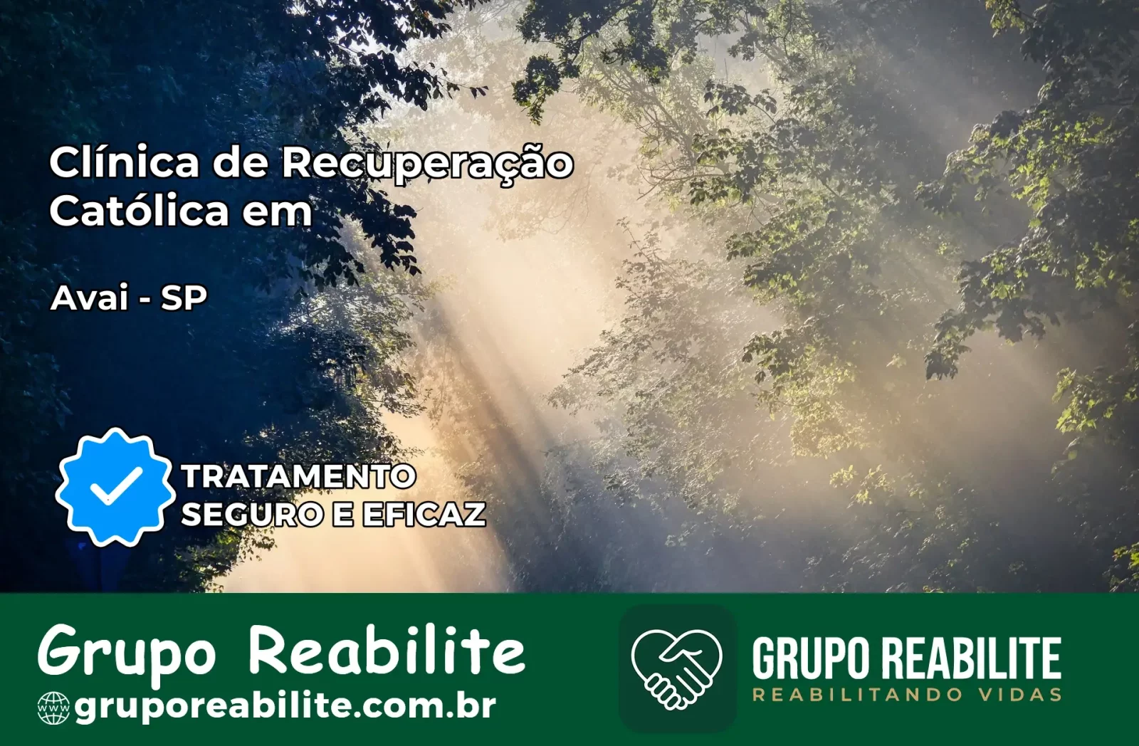 Clínica de Recuperação Católica em Avaí | Internação 24h