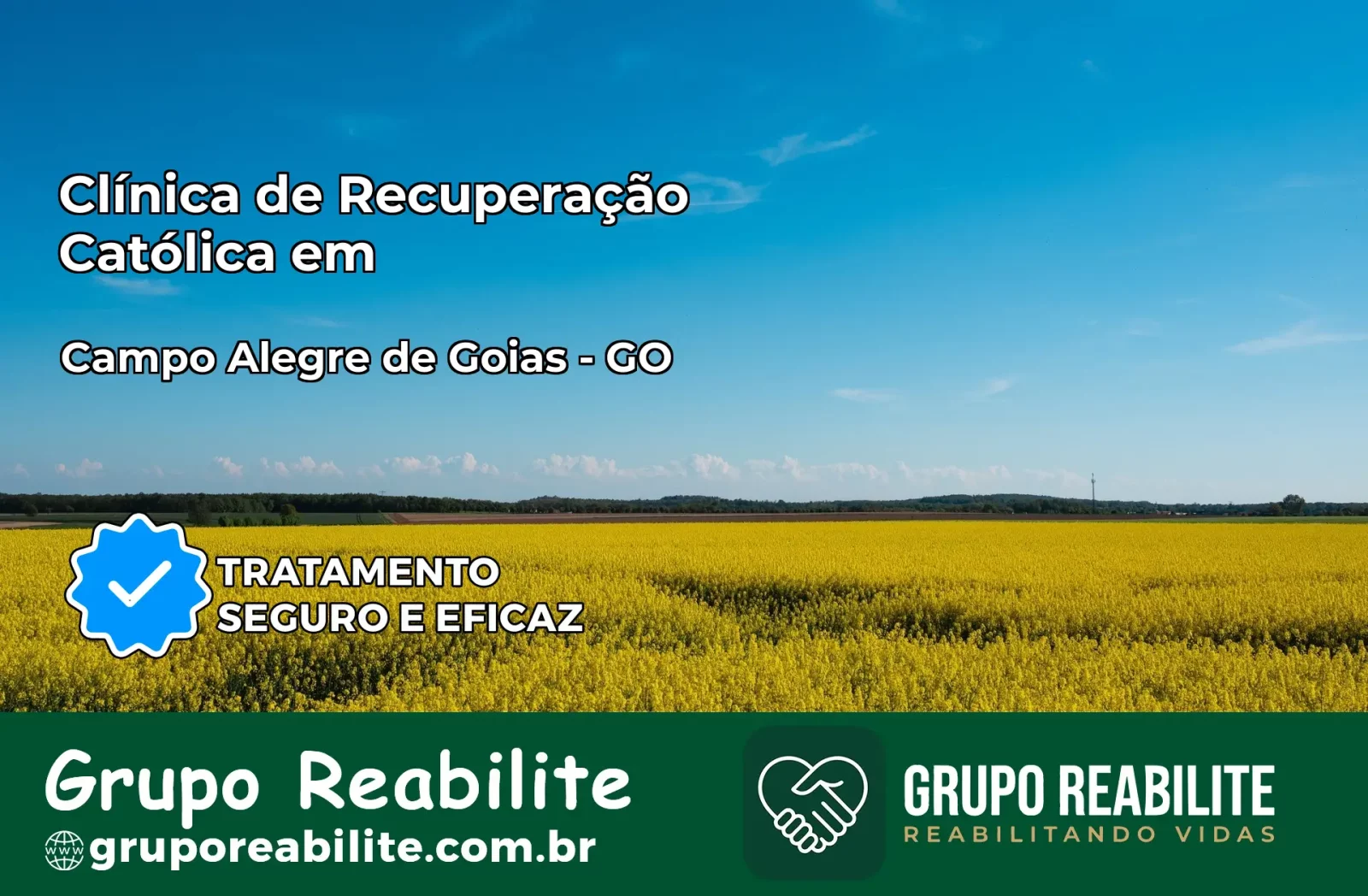 Clínica de Recuperação Católica em Campo Alegre de Goiás | Internação 24h