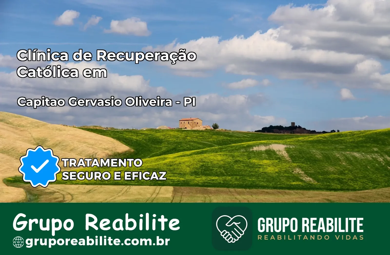 Clínica de Recuperação Católica em Capitão Gervásio Oliveira | Internação 24h