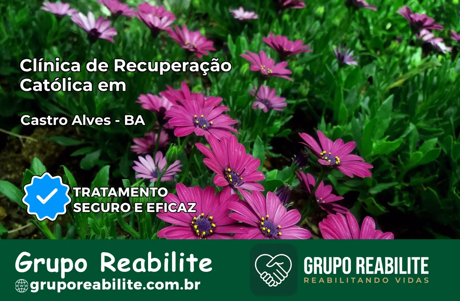Clínica de Recuperação Católica em Castro Alves | Internação 24h