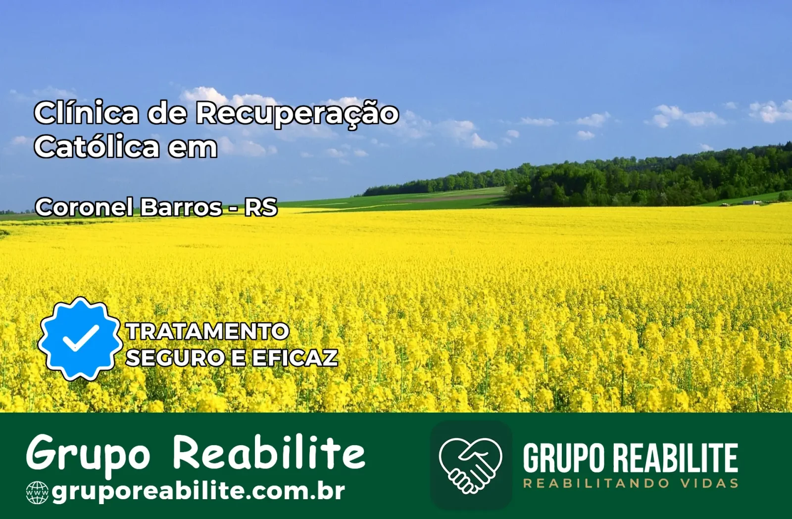 Clínica de Recuperação Católica em Coronel Barros | Internação 24h