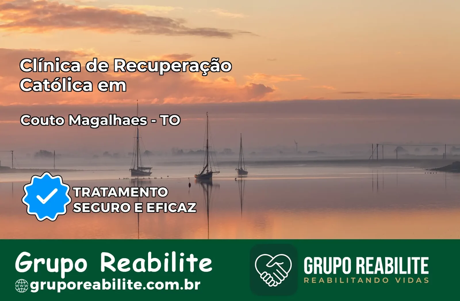 Clínica de Recuperação Católica em Couto Magalhães | Internação 24h