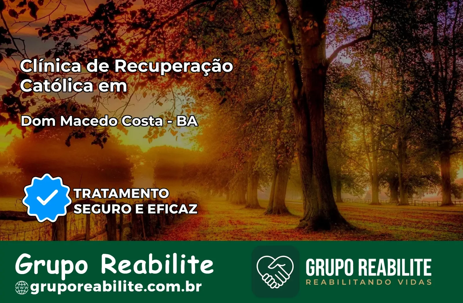 Clínica de Recuperação Católica em Dom Macedo Costa | Internação 24h