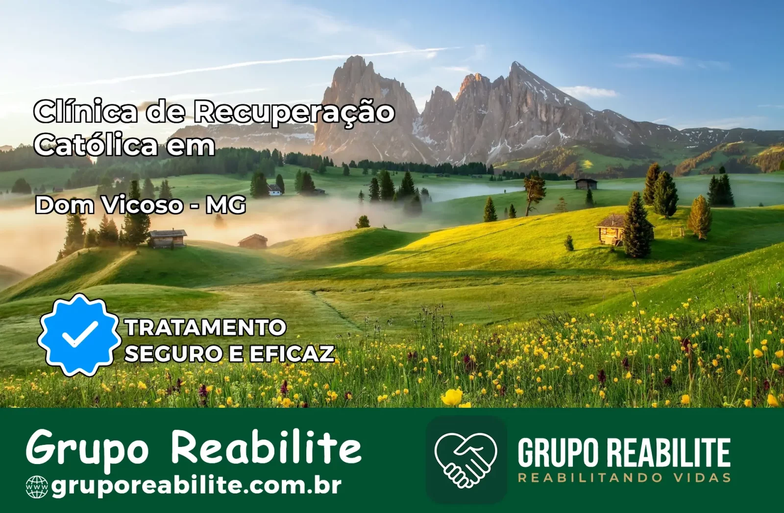 Clínica de Recuperação Católica em Dom Viçoso | Internação 24h