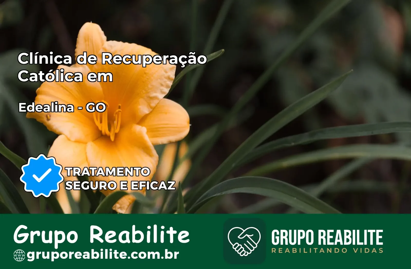 Clínica de Recuperação Católica em Edealina | Internação 24h