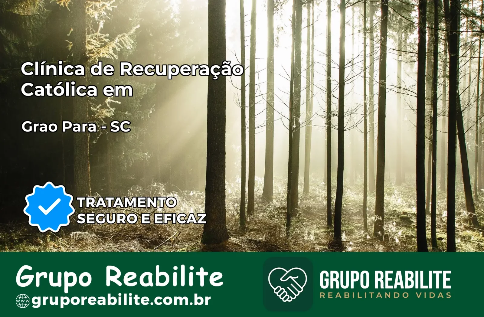 Clínica de Recuperação Católica em Grão Pará | Internação 24h