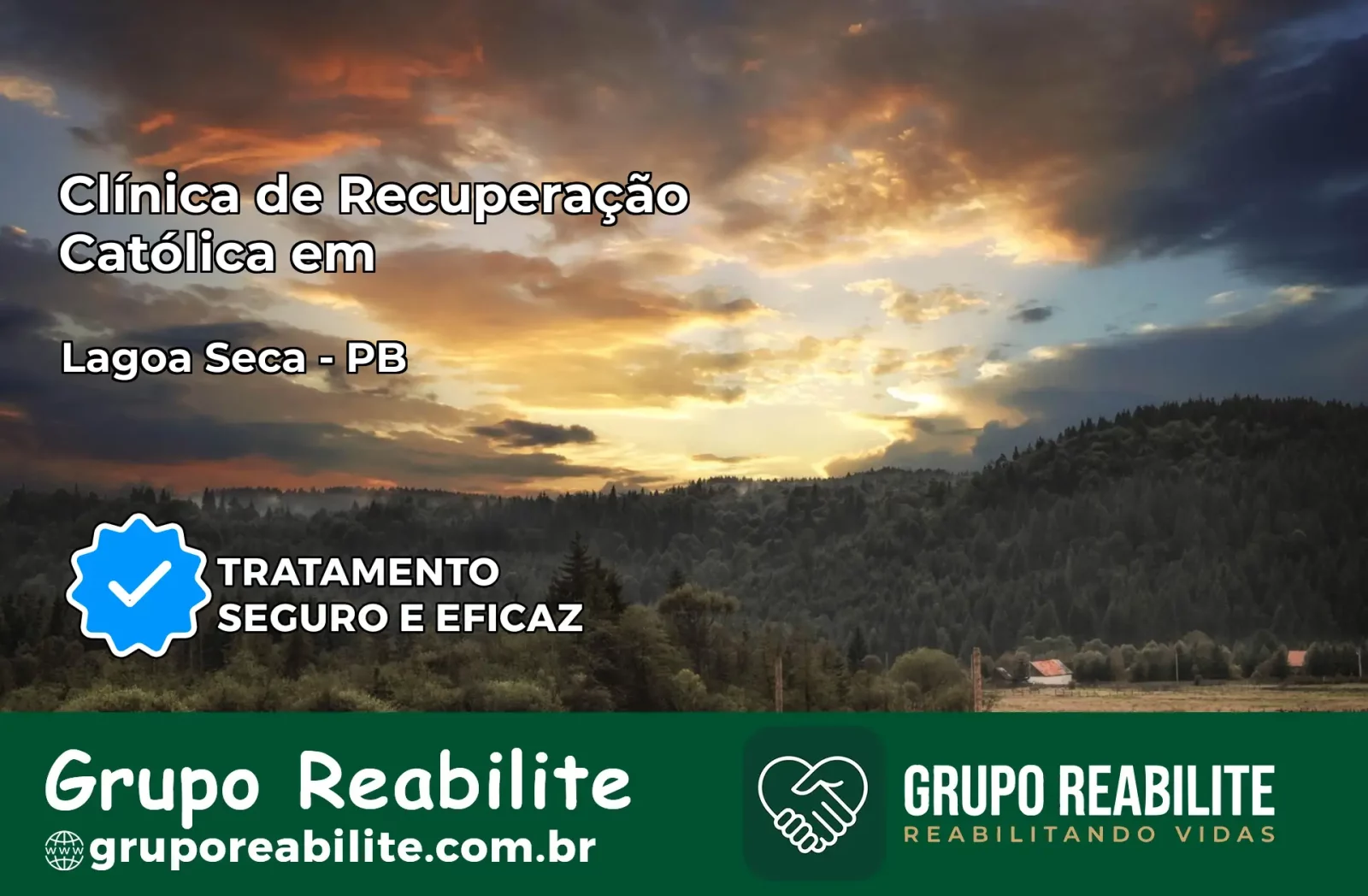 Clínica de Recuperação Católica em Lagoa Seca | Internação 24h