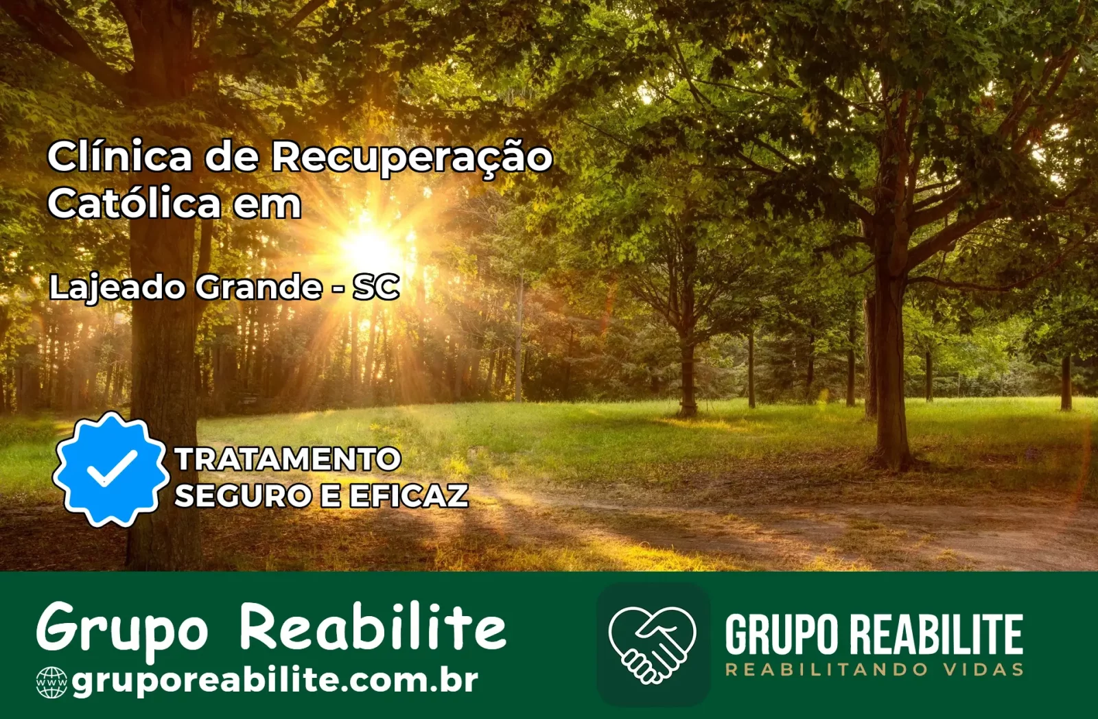 Clínica de Recuperação Católica em Lajeado Grande | Internação 24h