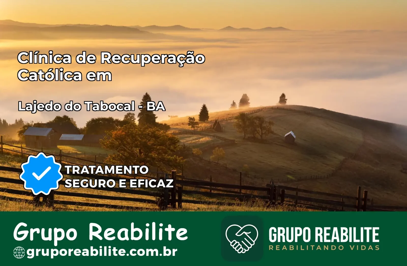 Clínica de Recuperação Católica em Lajedo do Tabocal | Internação 24h