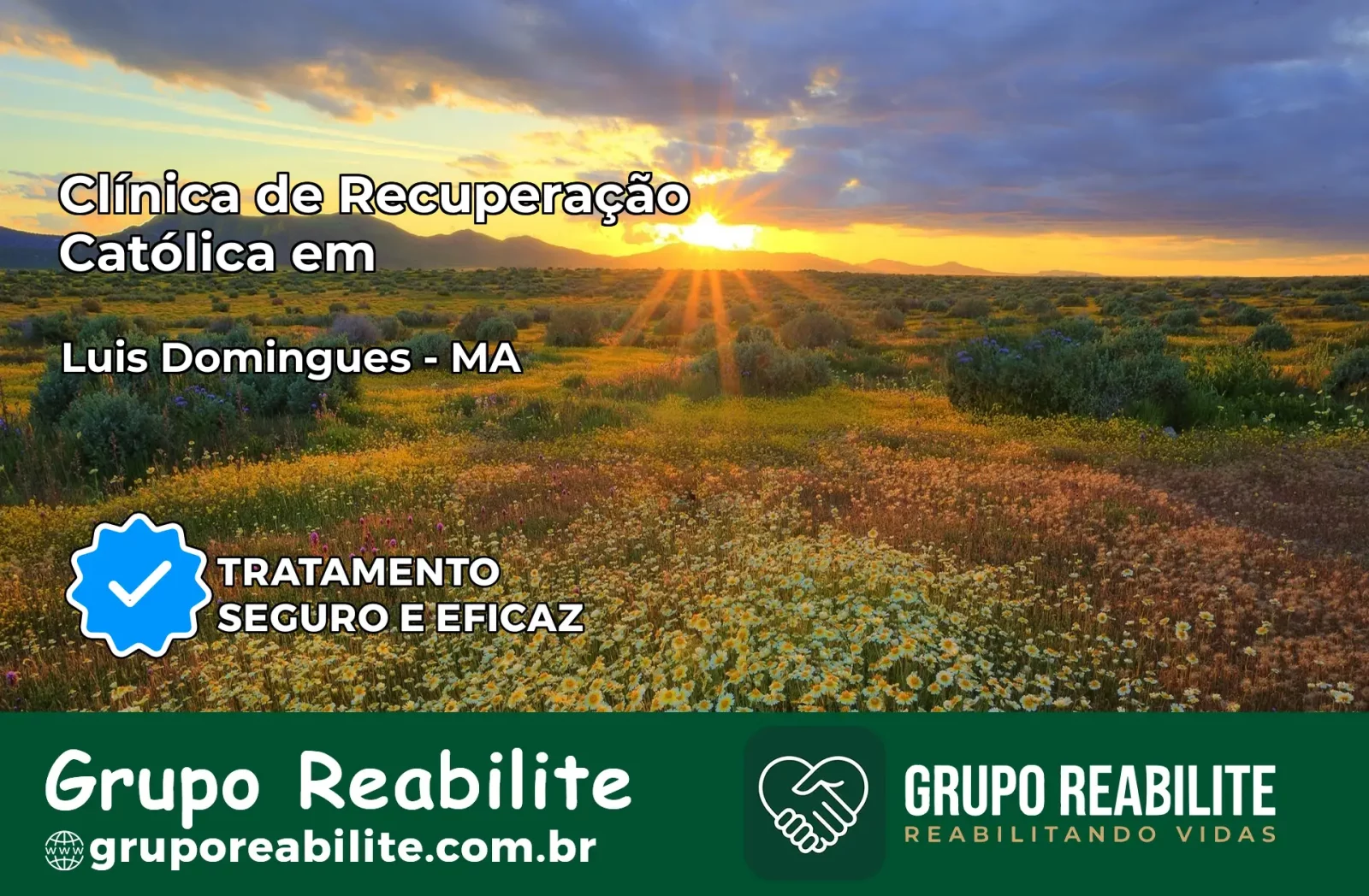 Clínica de Recuperação Católica em Luís Domingues | Internação 24h