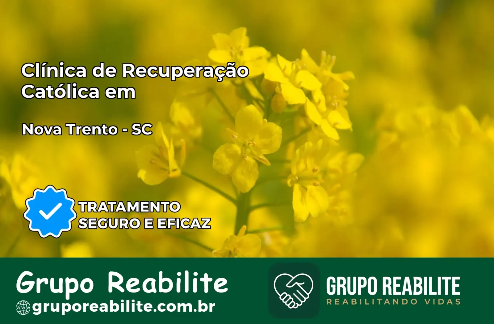 Clínica de Recuperação Católica em Nova Trento | Internação 24h