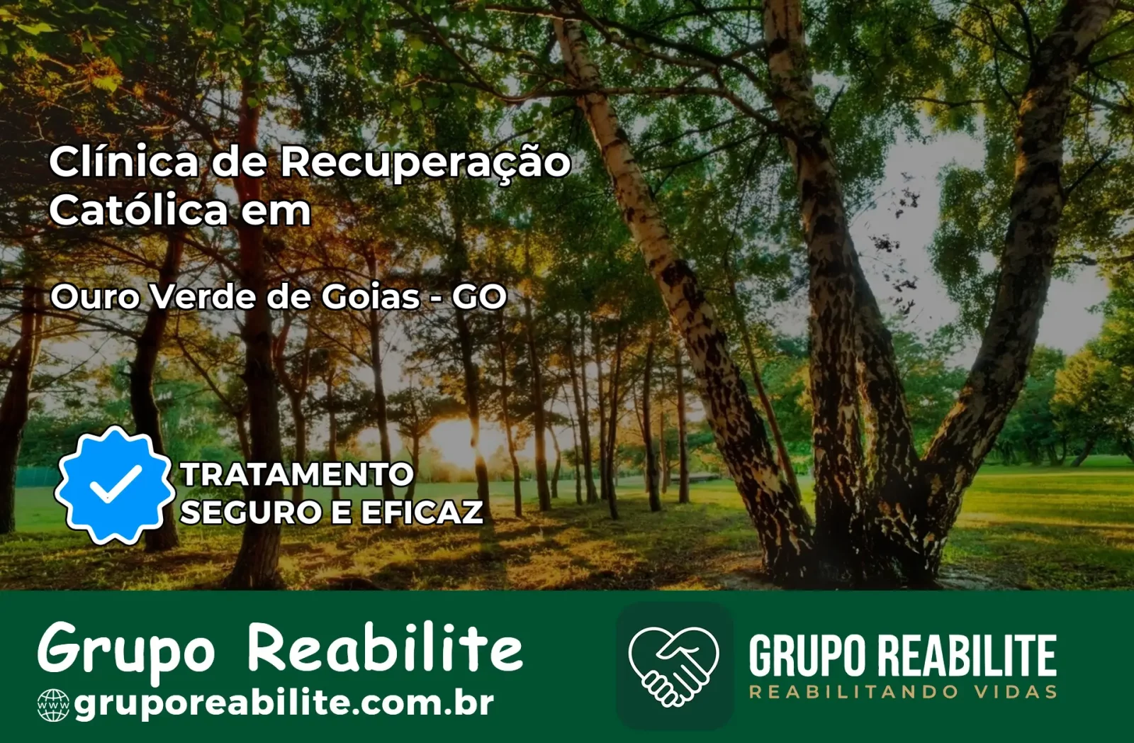 Clínica de Recuperação Católica em Ouro Verde de Goiás | Internação 24h