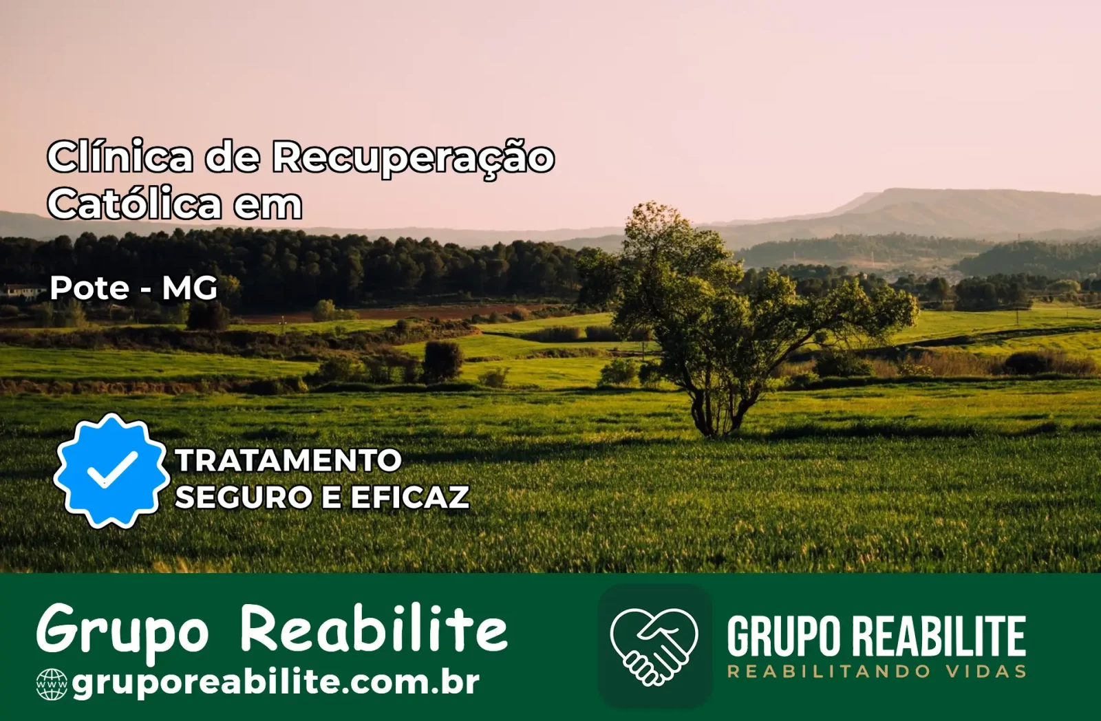 Clínica de Recuperação Católica em Poté | Internação 24h