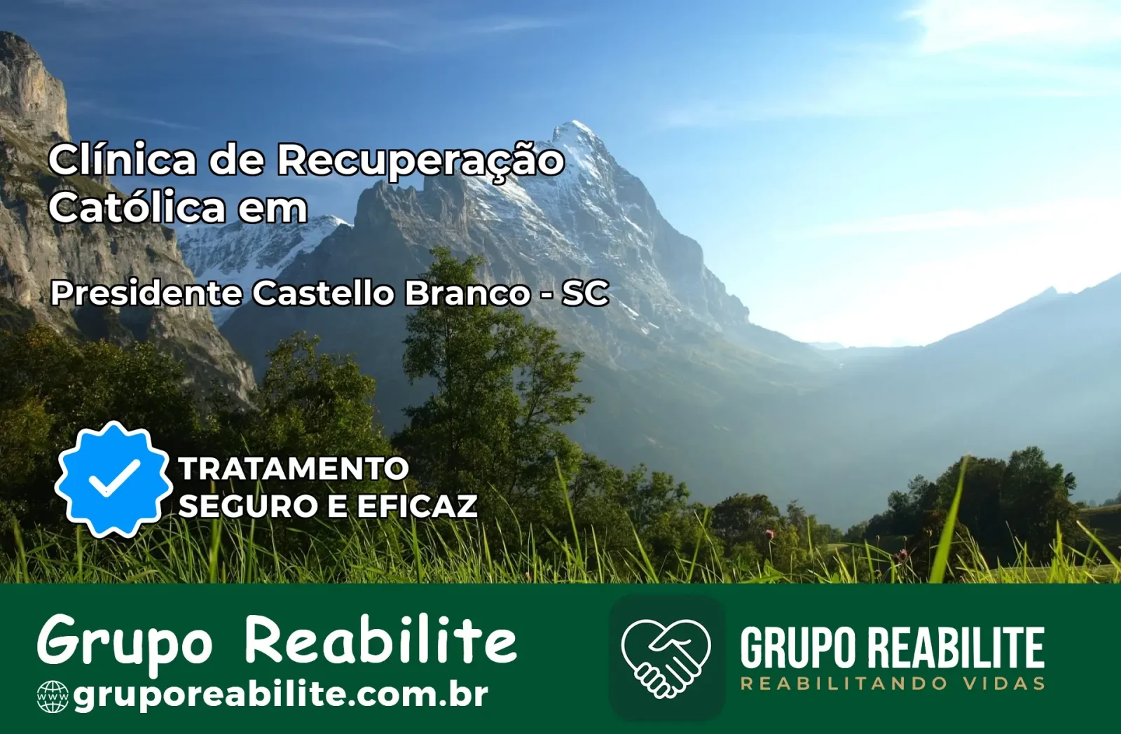 Clínica de Recuperação Católica em Presidente Castello Branco | Internação 24h