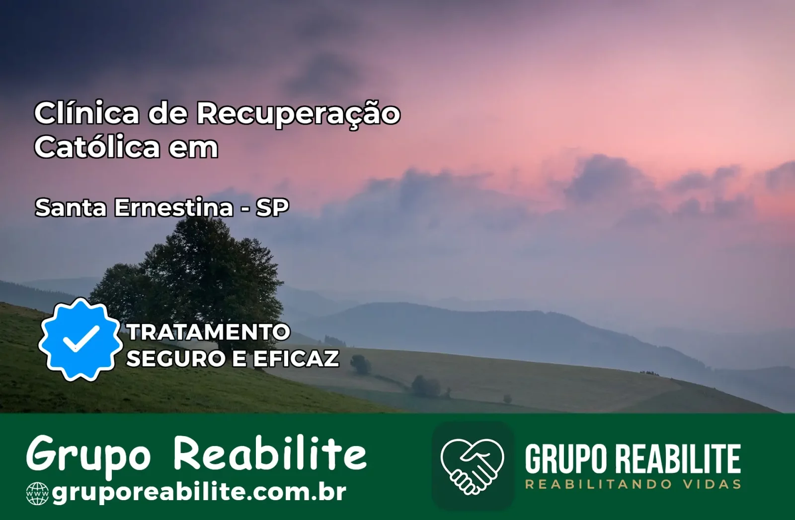 Clínica de Recuperação Católica em Santa Ernestina | Internação 24h