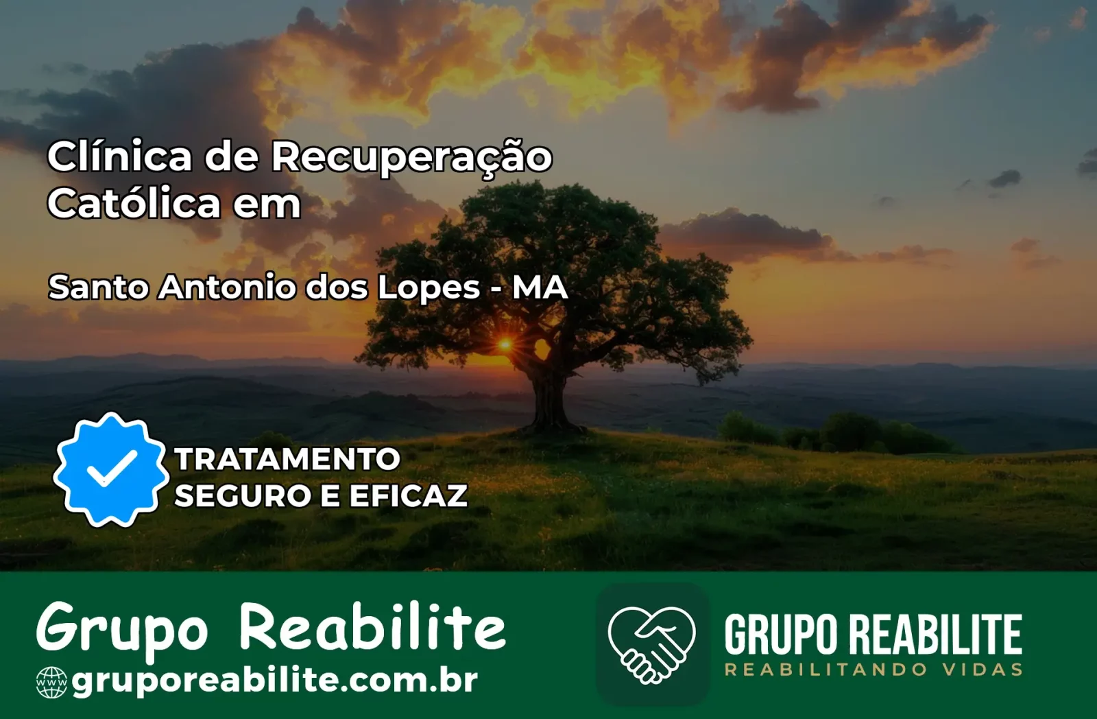 Clínica de Recuperação Católica em Santo Antônio dos Lopes | Internação 24h
