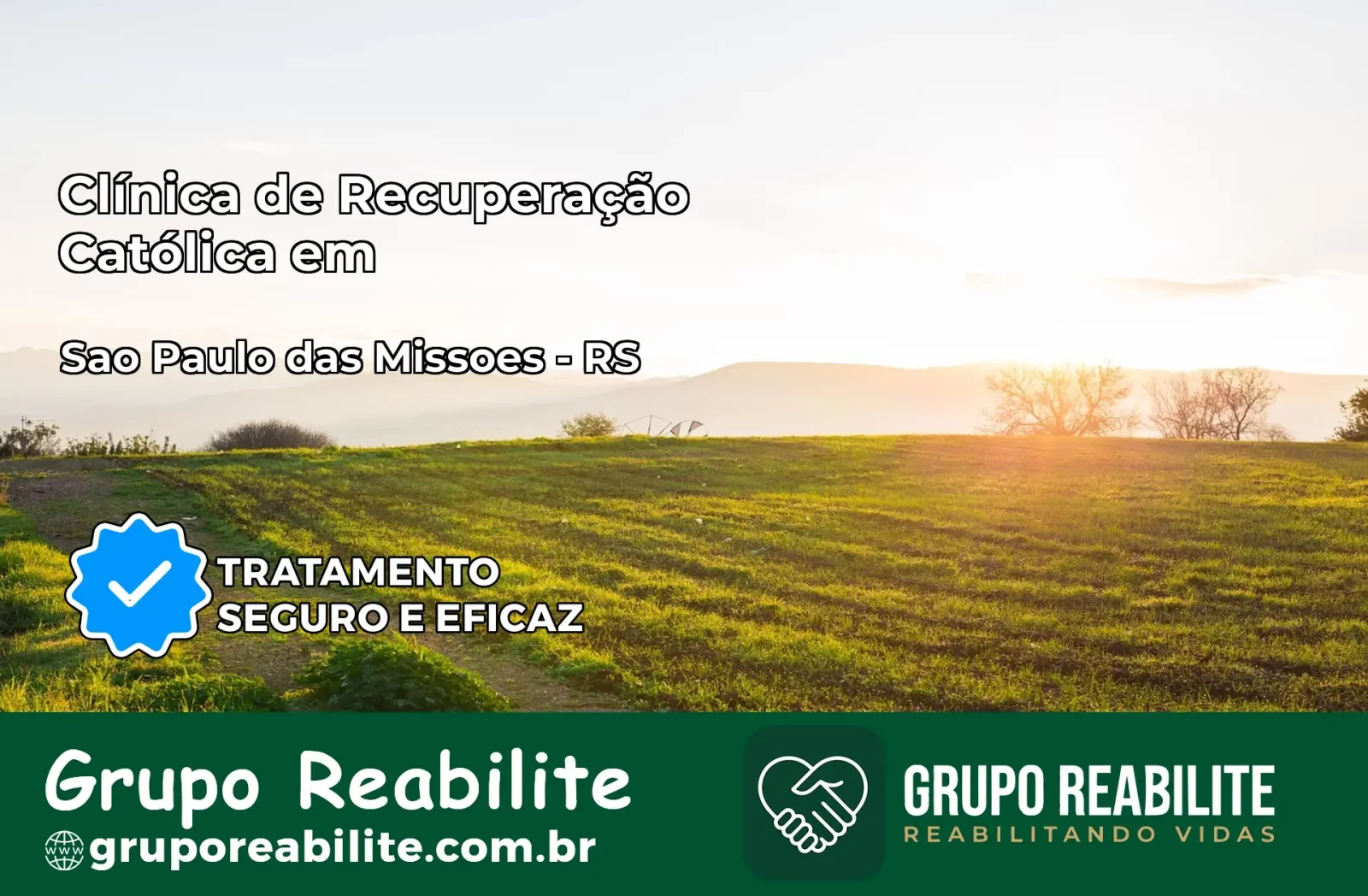 Clínica de Recuperação Católica em São Paulo das Missões | Internação 24h