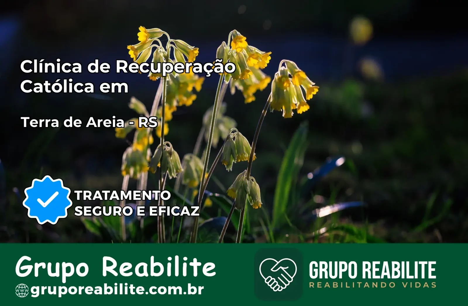Clínica de Recuperação Católica em Terra de Areia | Internação 24h