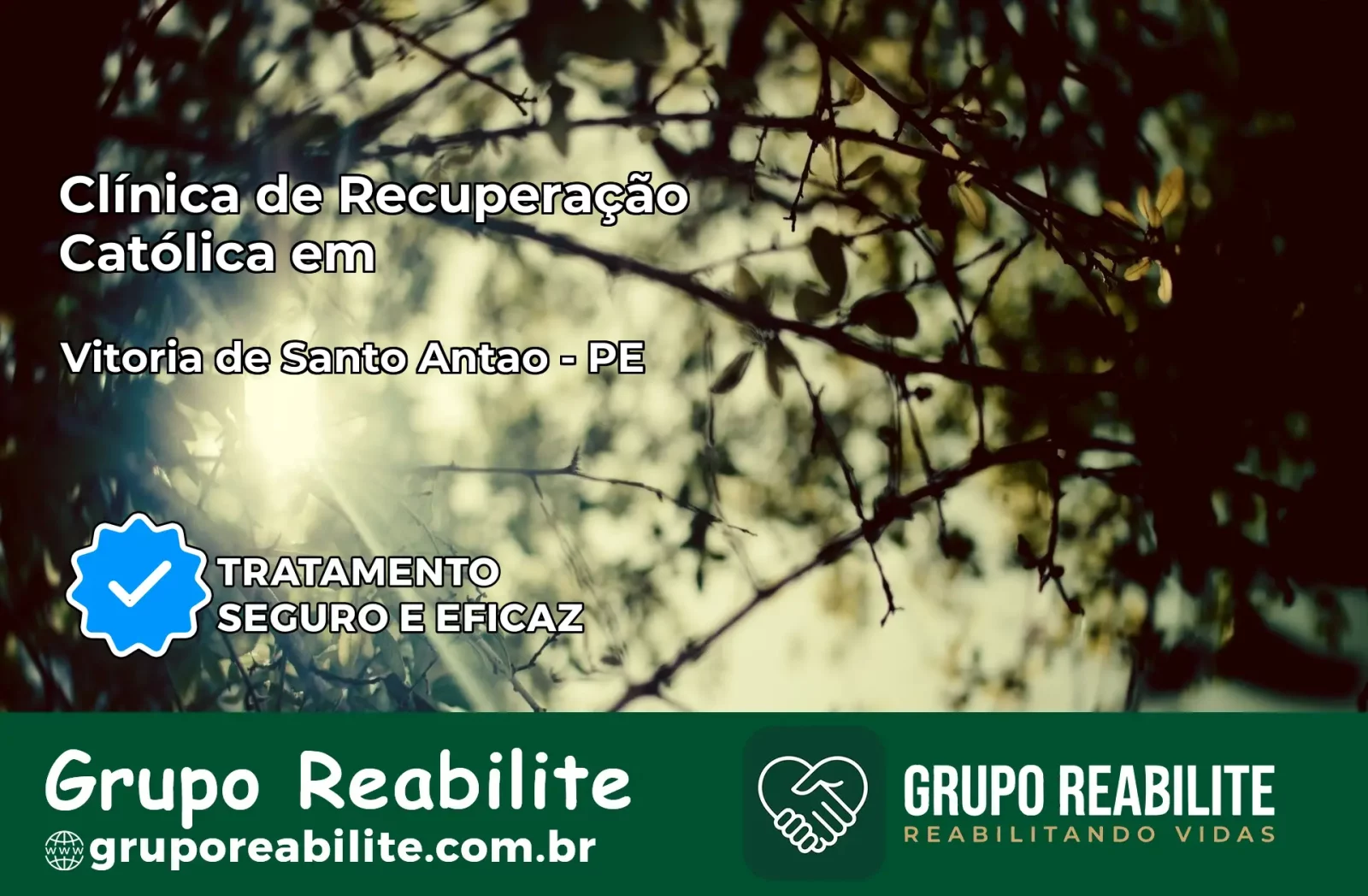 Clínica de Recuperação Católica em Vitória de Santo Antão | Internação 24h