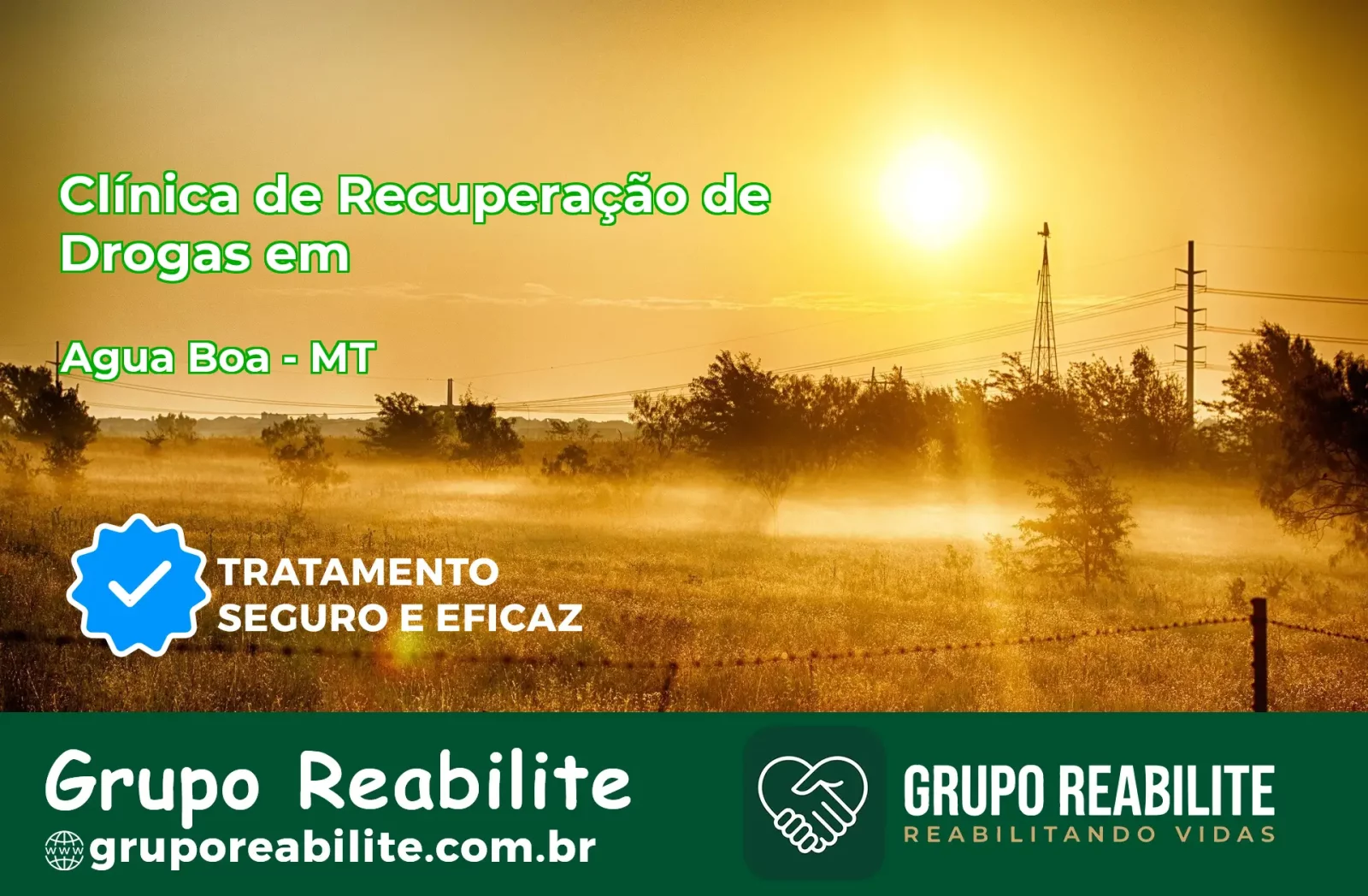 🚨 Clínica de Recuperação de Drogas em Água Boa - MT