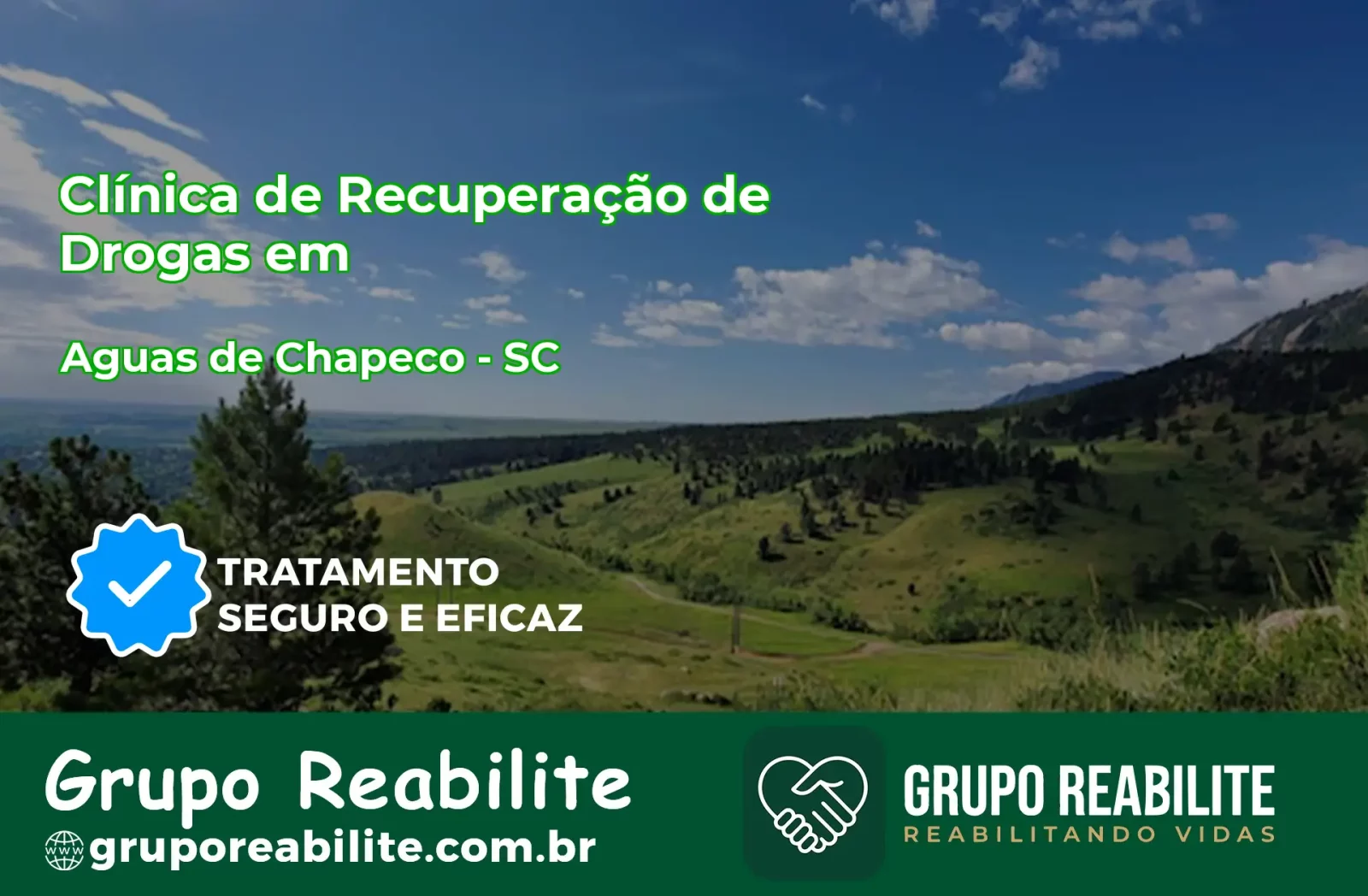 🚨 Clínica de Recuperação de Drogas em Águas de Chapecó - SC