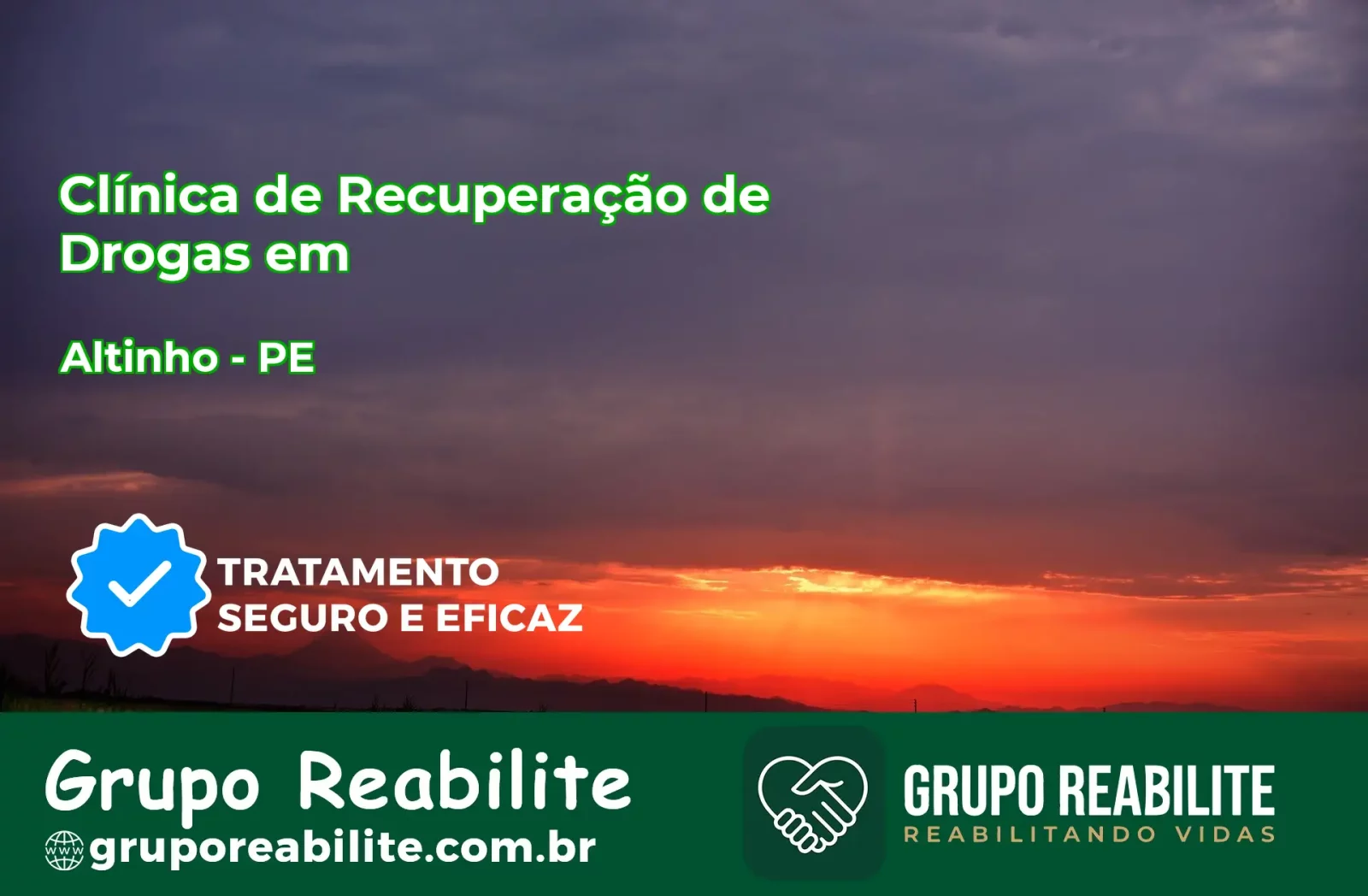 🚨 Clínica de Recuperação de Drogas em Altinho - PE