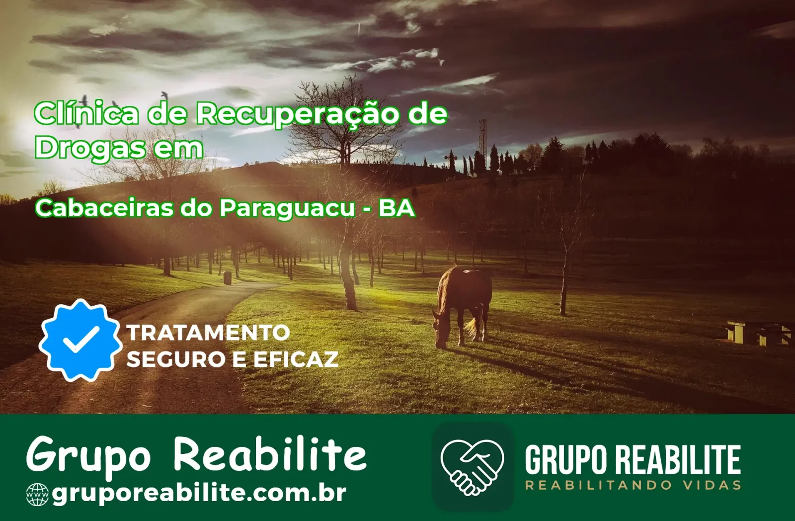 🚨 Clínica de Recuperação de Drogas em Cabaceiras do Paraguaçu - BA