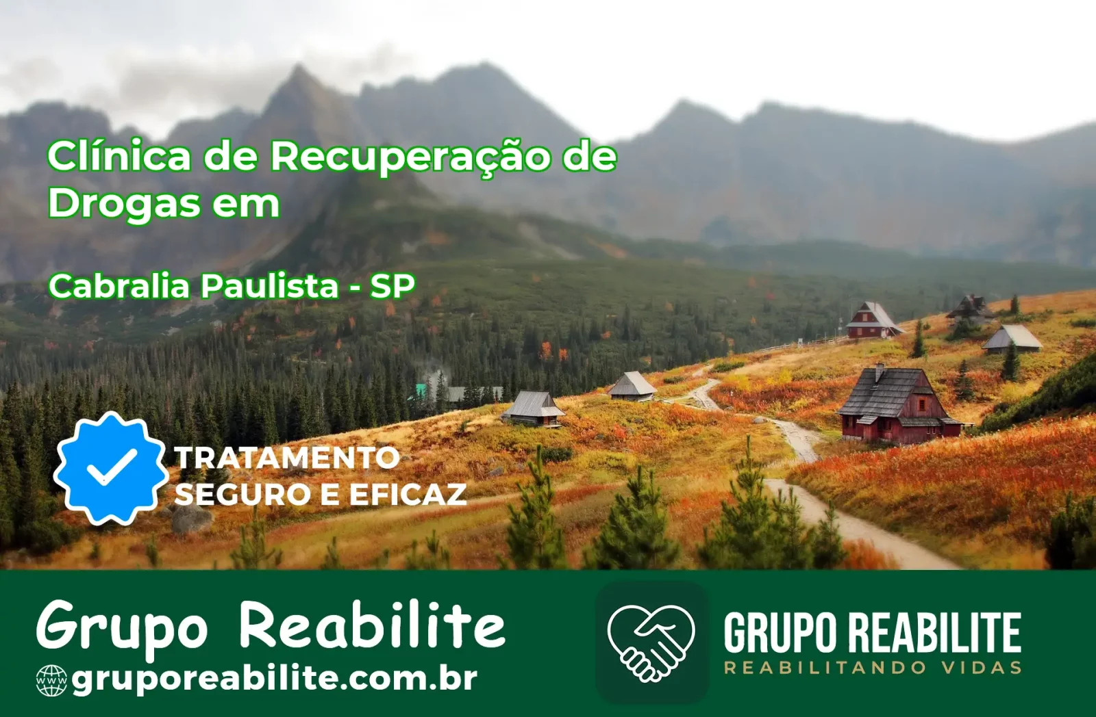 🚨 Clínica de Recuperação de Drogas em Cabrália Paulista - SP