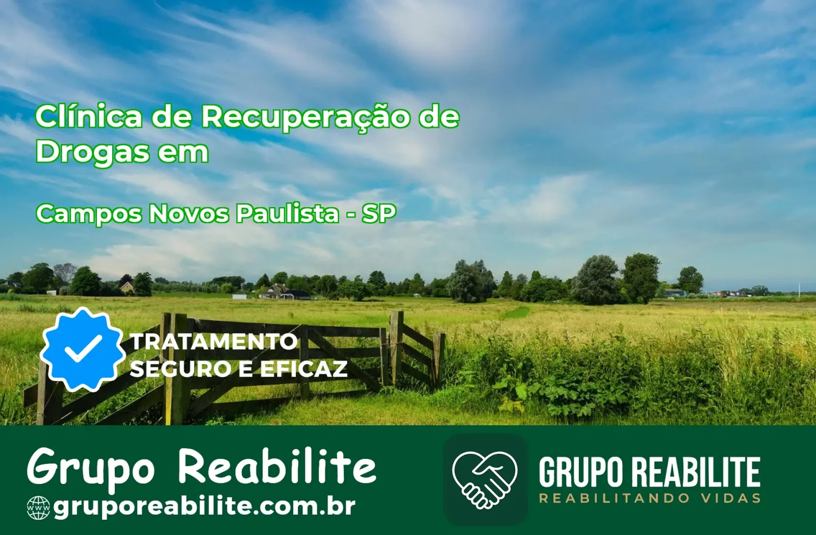 🚨 Clínica de Recuperação de Drogas em Campos Novos Paulista - SP