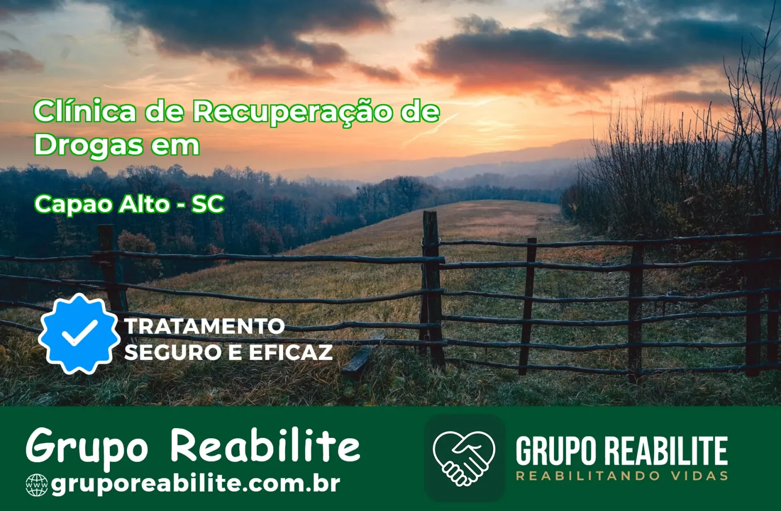 🚨 Clínica de Recuperação de Drogas em Capão Alto - SC