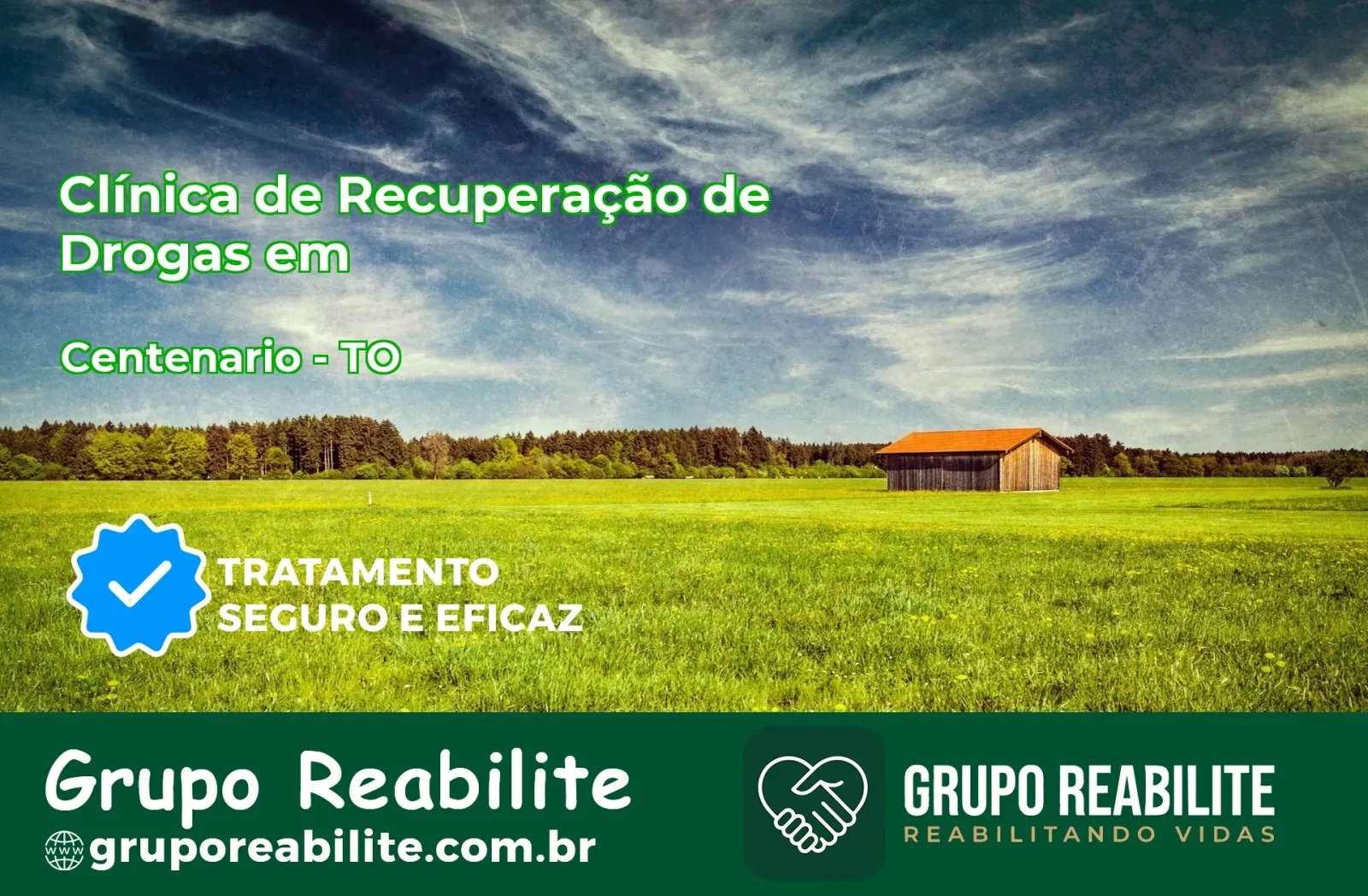 🚨 Clínica de Recuperação de Drogas em Centenário - TO