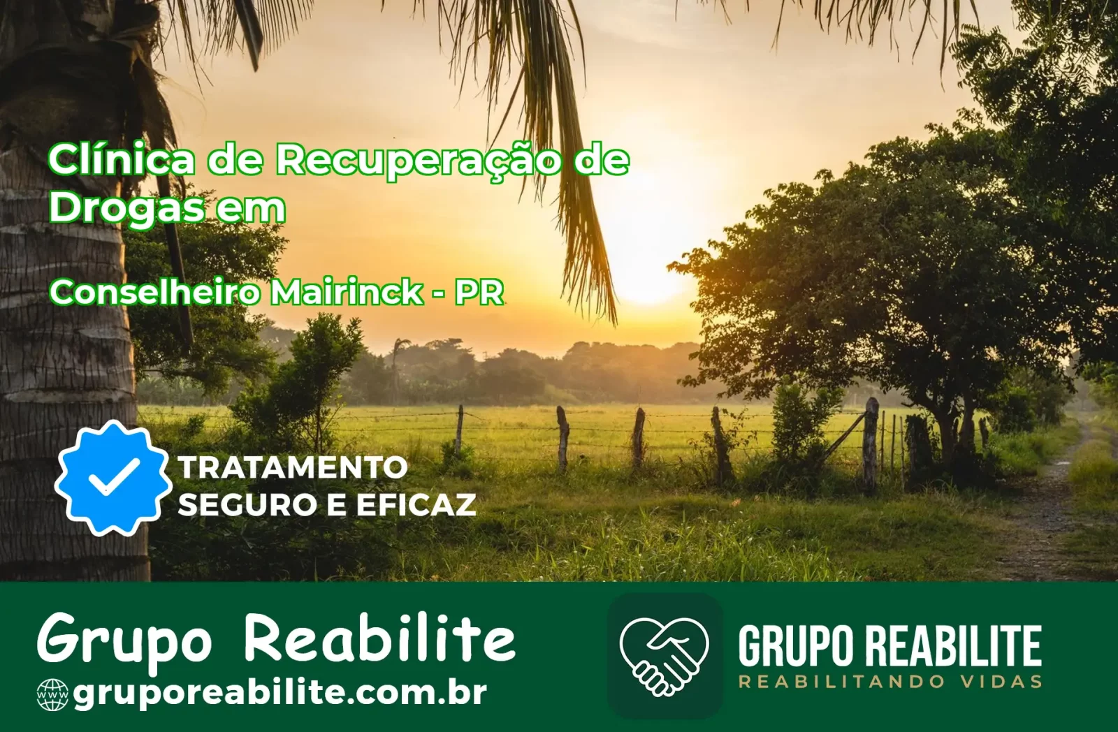 🚨 Clínica de Recuperação de Drogas em Conselheiro Mairinck - PR