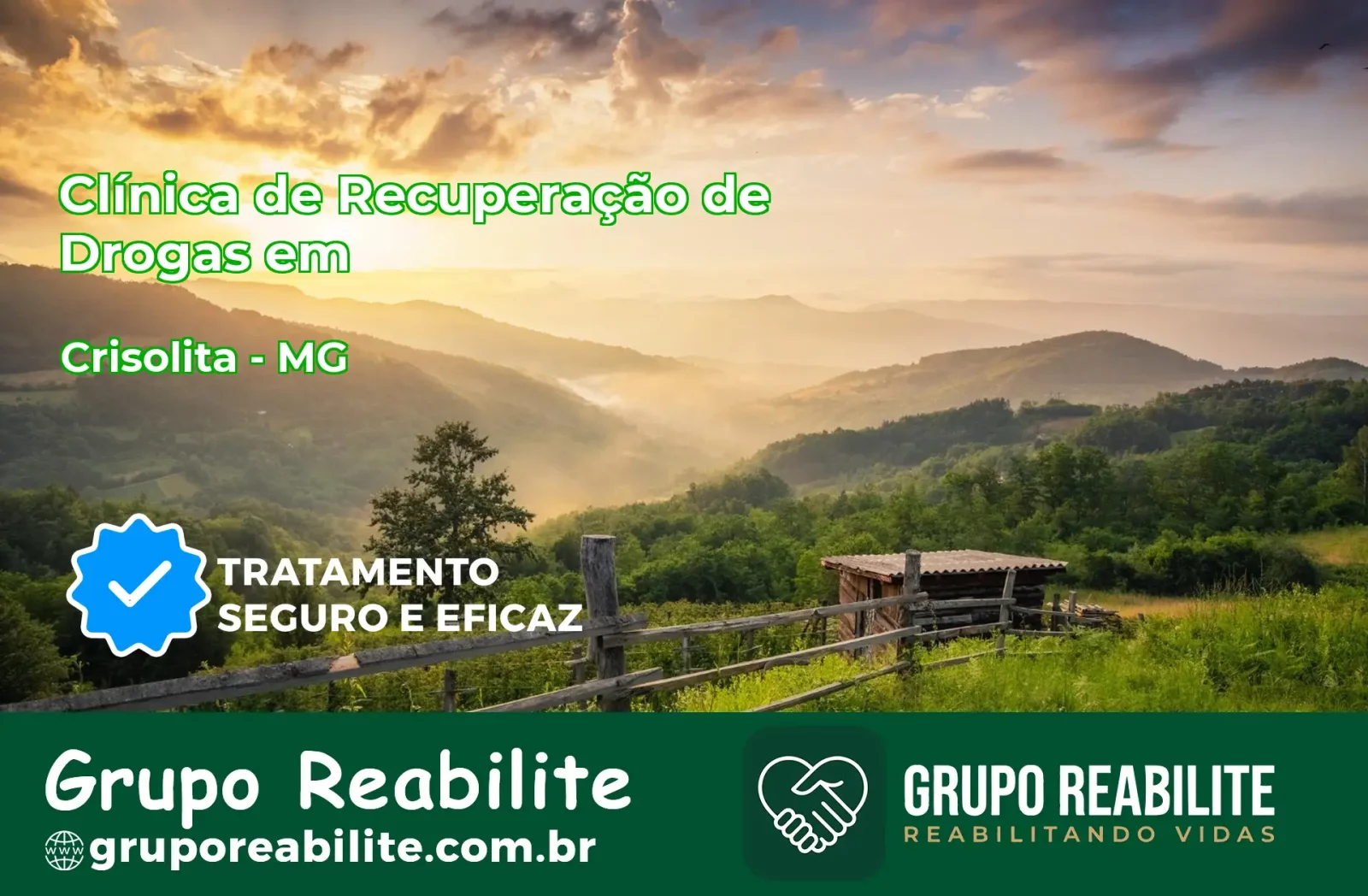 🚨 Clínica de Recuperação de Drogas em Crisólita - MG