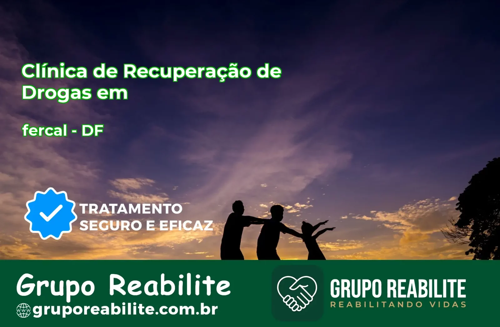 🚨 Clínica de Recuperação de Drogas em fercal - DF