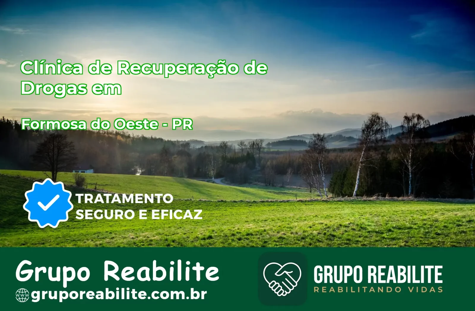 🚨 Clínica de Recuperação de Drogas em Formosa do Oeste - PR