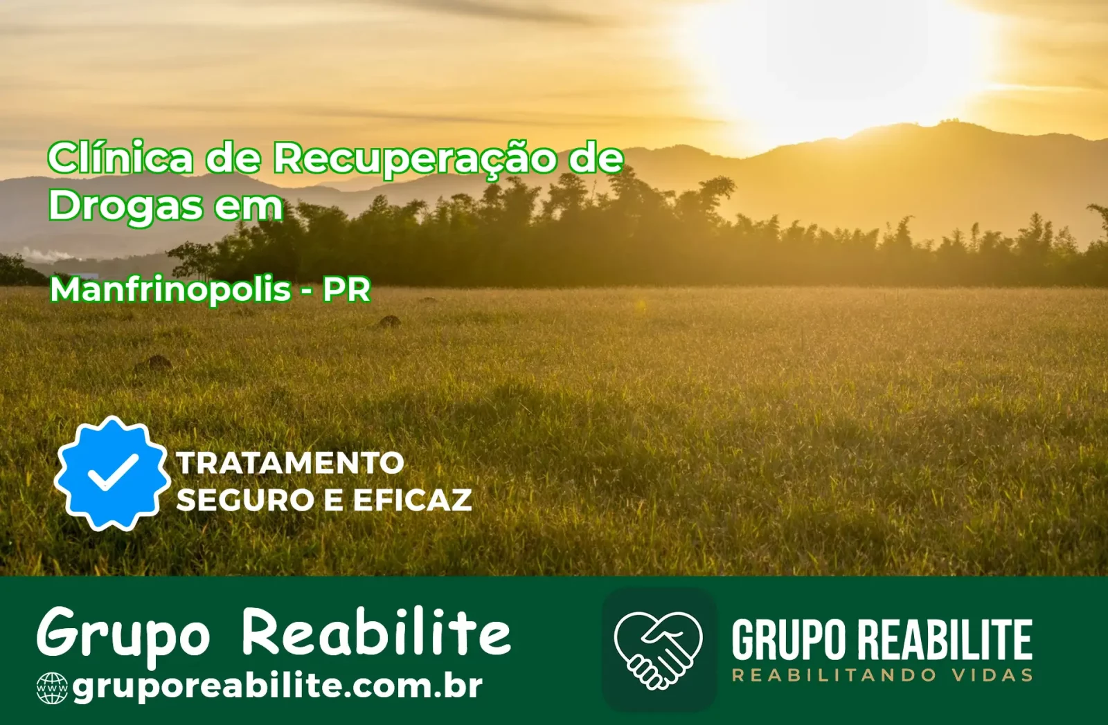 🚨 Clínica de Recuperação de Drogas em Manfrinópolis - PR