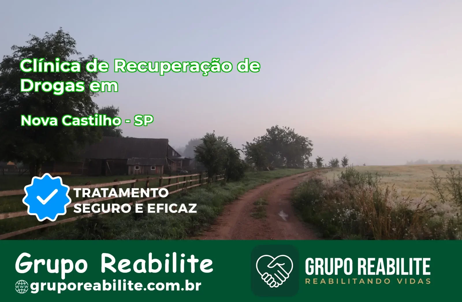 🚨 Clínica de Recuperação de Drogas em Nova Castilho - SP