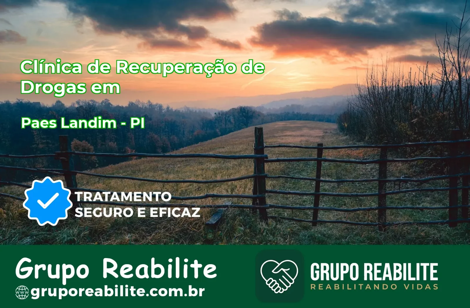 🚨 Clínica de Recuperação de Drogas em Paes Landim - PI