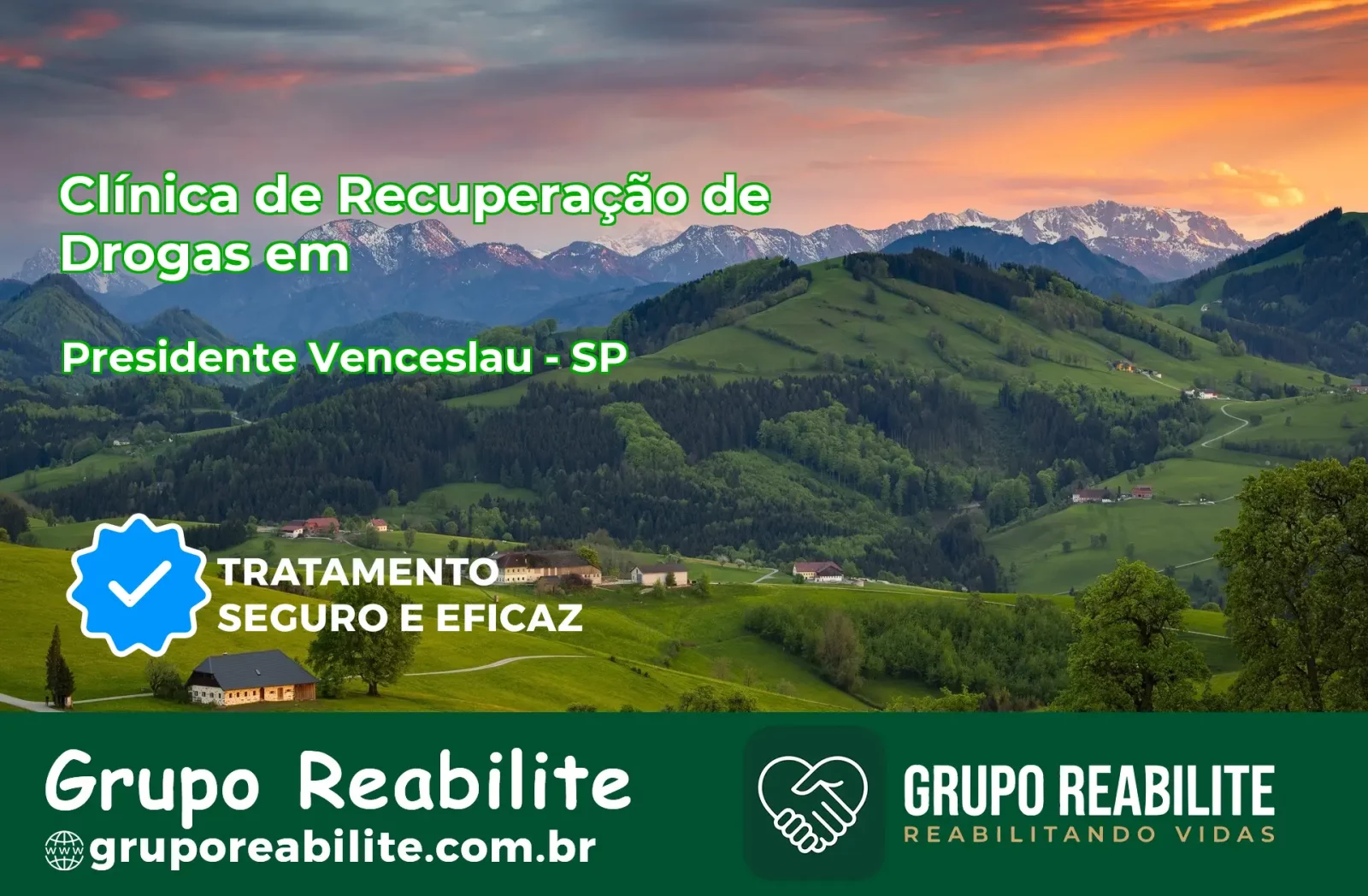 🚨 Clínica de Recuperação de Drogas em Presidente Venceslau - SP