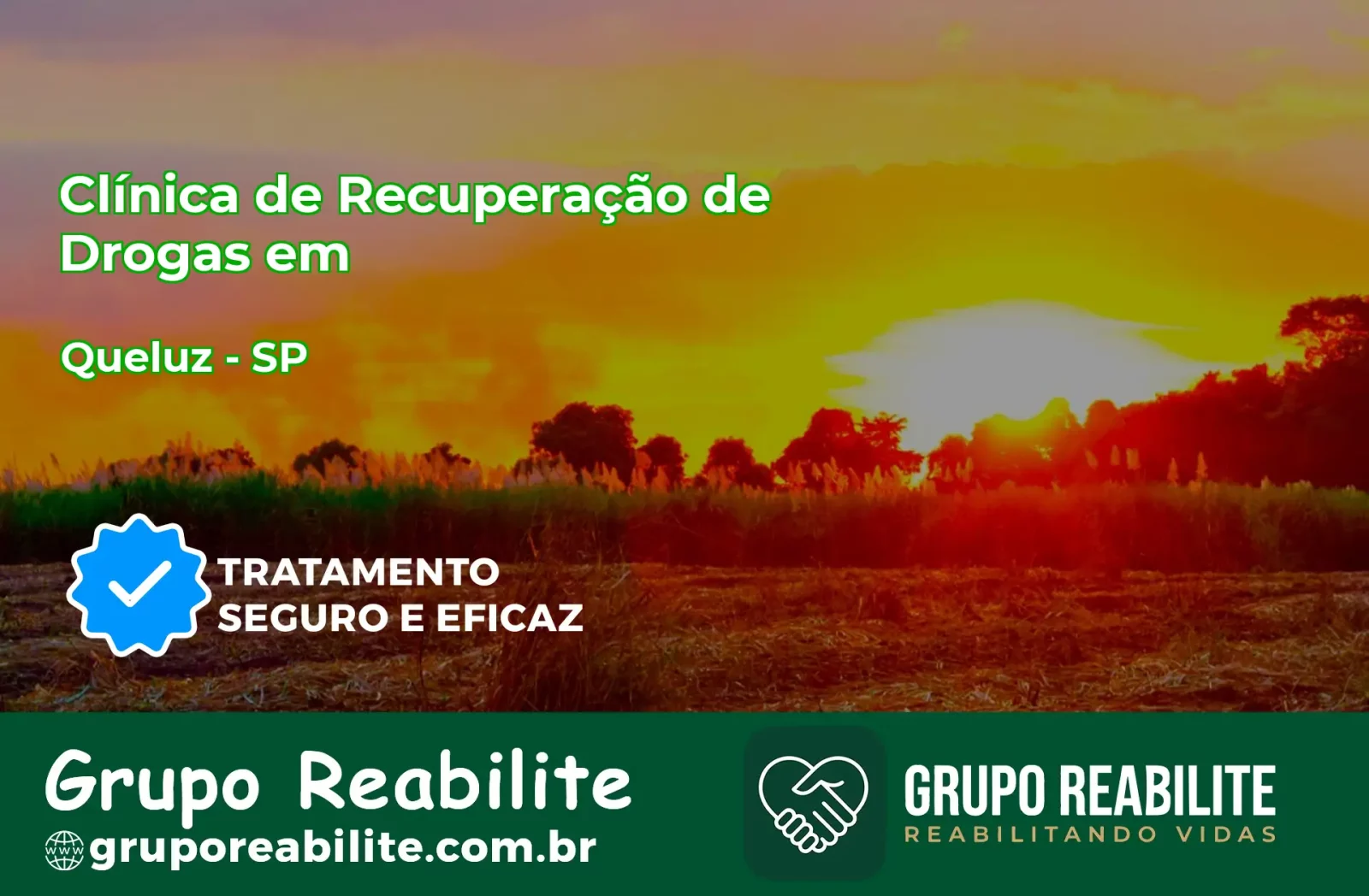 🚨 Clínica de Recuperação de Drogas em Queluz - SP