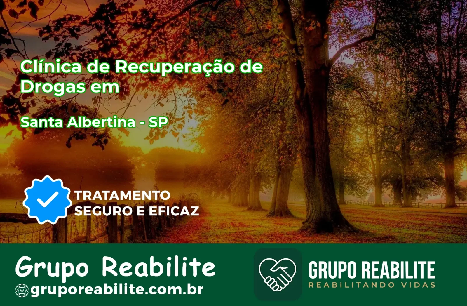 🚨 Clínica de Recuperação de Drogas em Santa Albertina - SP