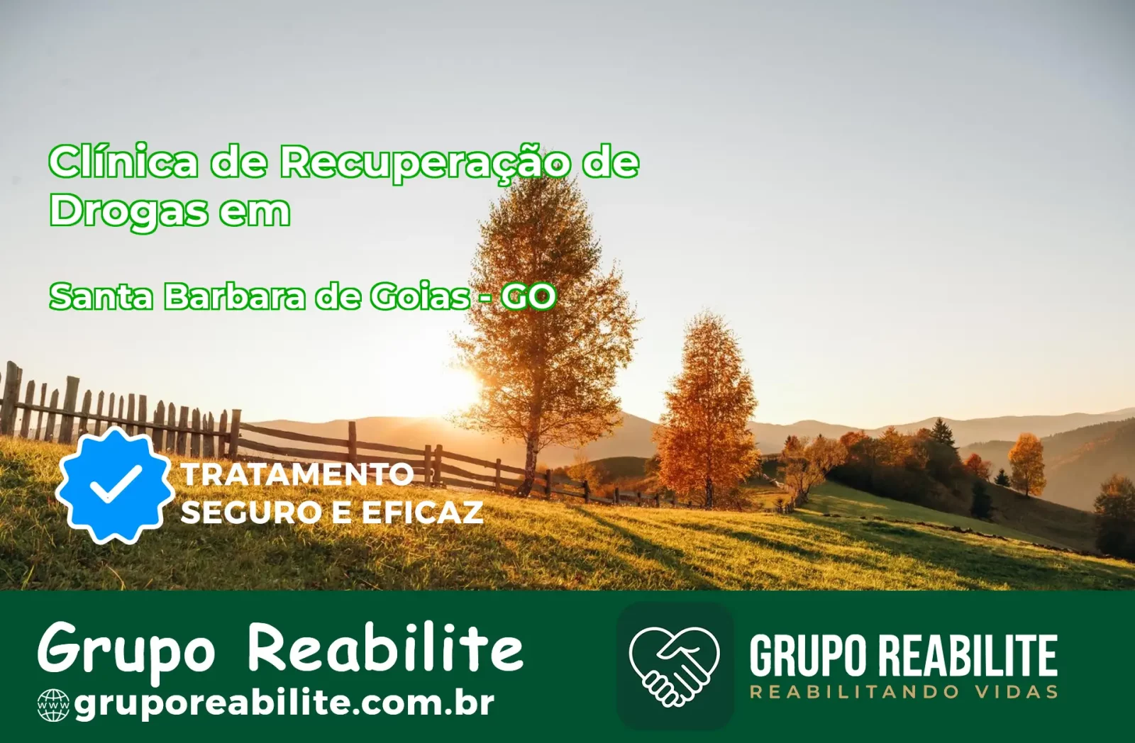 🚨 Clínica de Recuperação de Drogas em Santa Bárbara de Goiás - GO