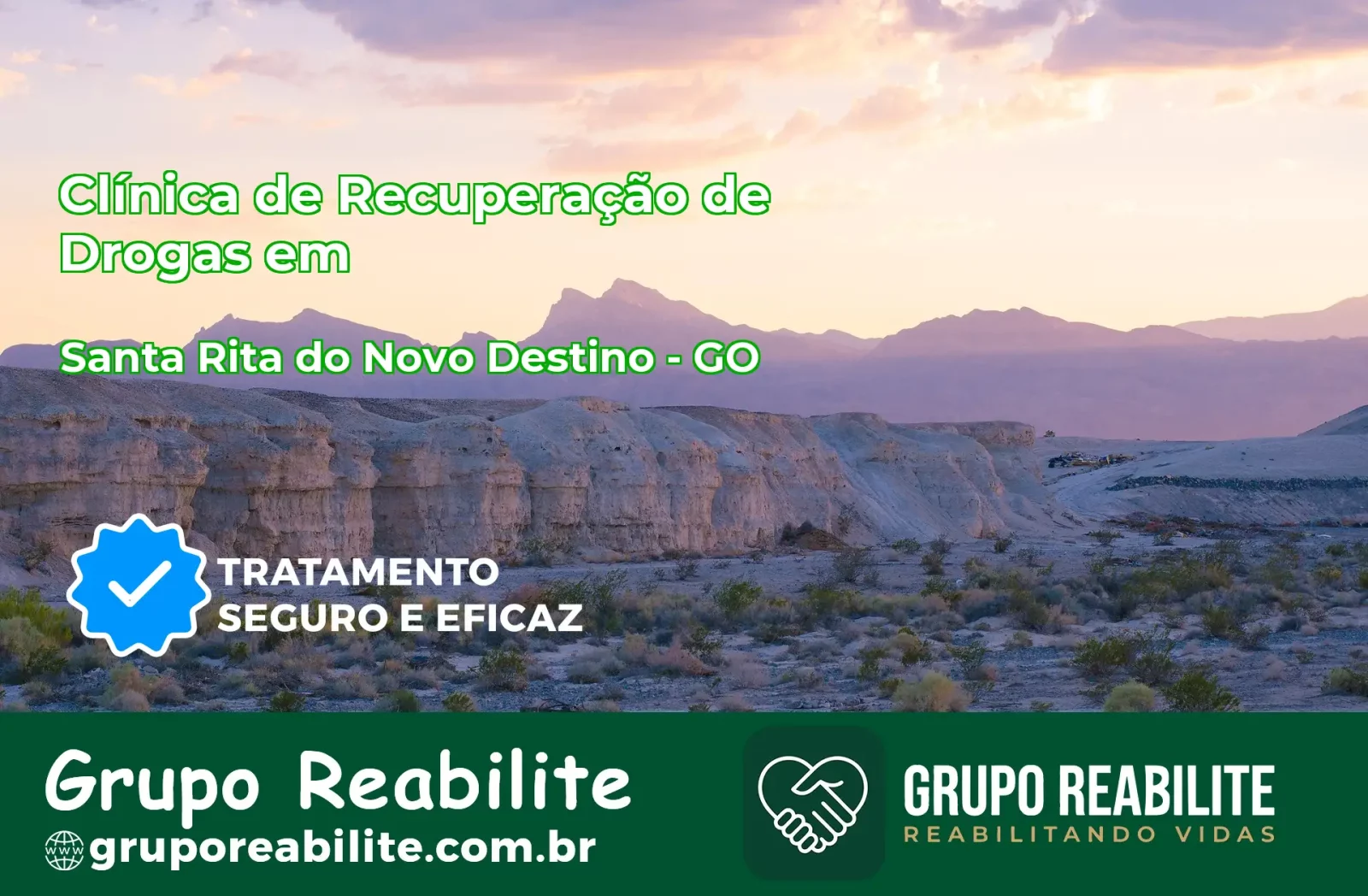 🚨 Clínica de Recuperação de Drogas em Santa Rita do Novo Destino - GO