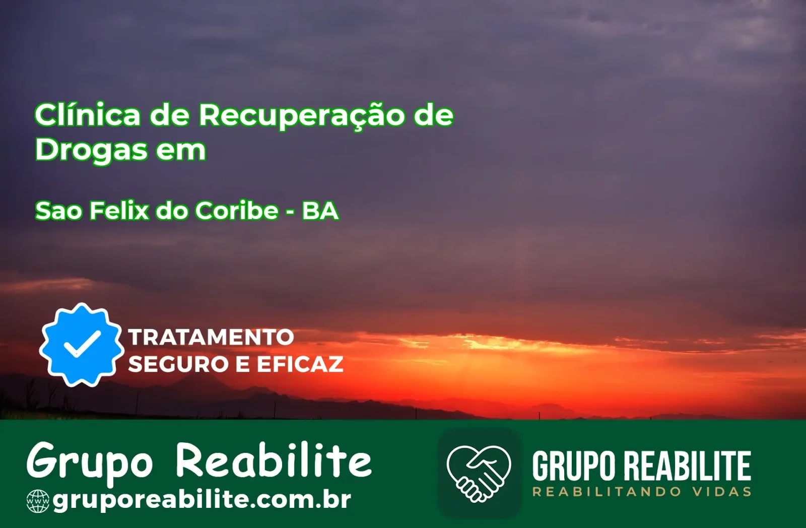 🚨 Clínica de Recuperação de Drogas em São Félix do Coribe - BA