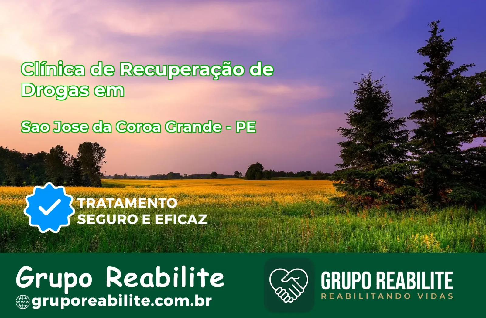 🚨 Clínica de Recuperação de Drogas em São José da Coroa Grande - PE