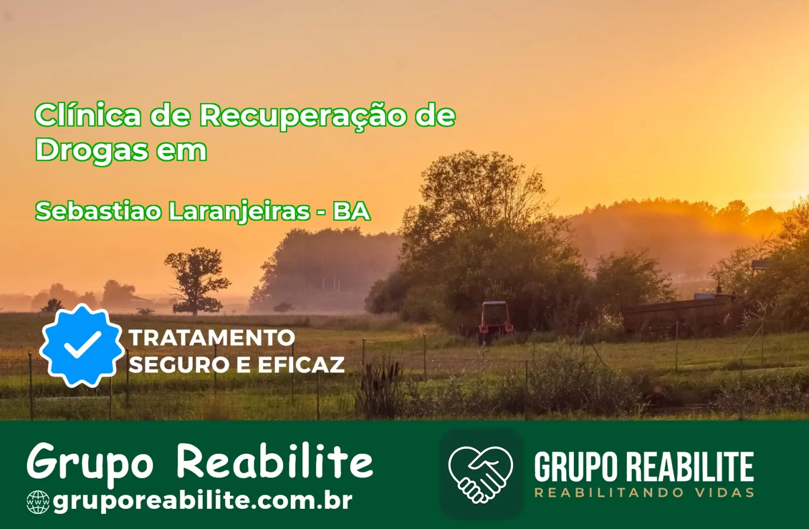 🚨 Clínica de Recuperação de Drogas em Sebastião Laranjeiras - BA